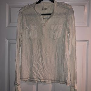 INC INTERNATIONAL CONCEPTS White Long Sleeve Shirt